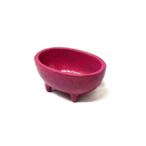 Shreyshti Cast Iron Cauldron Burner, Oval Pink approx. 3"x2" for charcoal, cones etc.